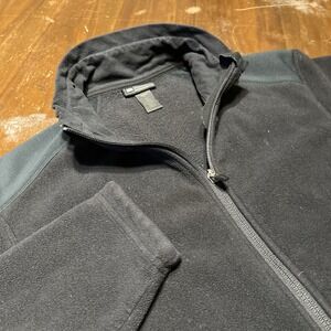 REI Mens L Black Softshell Full Zip Fleece Insulated Polartec Jacket Large